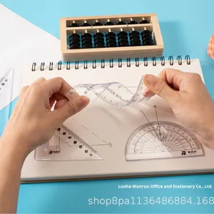 Trong suốt nhựa hình học cụ quartet-toán đo lường thiết lập phù hợp cho các trường học, giáo dục, và sử dụng kiến trúc - Product Image 2