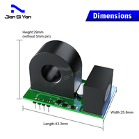Module de compteur d'énergie numérique bidirectionnel monophasé JSY-MK-163T avec communication TTL Modbus-RTU