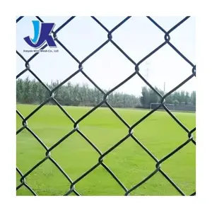 Черный ПВХ покрытием цепи забор для баскетбольного поля