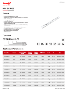 CE/RoHS/UKCA/SAA 36W Ultra Slim Linear PFC <b>LED</b> Strip <b>Driver</b> 100-240V/200-240V AC-DC 12V <b>24V</b> IP20 Non-waterproof <b>LED</b> Power Supply - Product Image 6