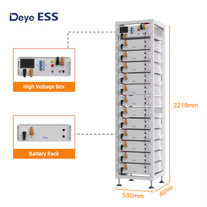 Deye BOS-G Lifepo4 paket baterai HV, 51.2V 100AH rak terpasang 20kW 30kW 40KW 50kW Area tanpa baterai surya - Product Image 5