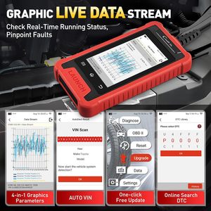 Creader 205 OBD2 Four System Car Code With 5 Reseets Free Update <b>Tools</b> - Product Image 5