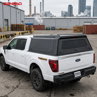 Capot rigide en alliage d'aluminium pour pick-up avec portes latérales solides et rails de toit pour Nissan Navara NP300