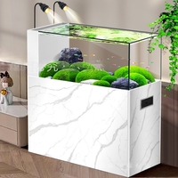 Acuario con Bombas de Agua 2026, Mueble sin Marco, Vidrio Ultra Transparente, Acuario Decorativo, Separador de Ambientes, Tanque con Sump