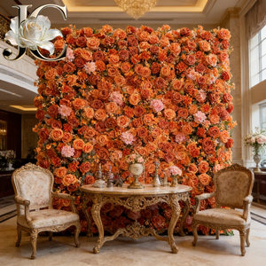 Mur floral pour toile de fond de réception de mariage, panneau fin, pour espaces étroits, <span class=keywords><strong>petite</strong></span> décoration de mariage, vente en gros - Product Image 1