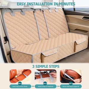 Dog Car Seat Cover Back Seat Pet Travel Carrie Nonslip Hammock Protector Washable Pet <b>Mat</b> for <b>Large</b> Medium Dogs Sedan SUV Truck - Product Image 3