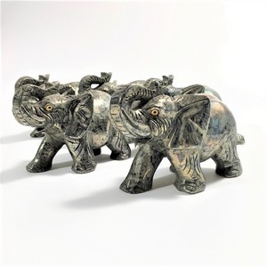 Nature pierre <span class=keywords><strong>cristal</strong></span> 4 pouces <span class=keywords><strong>pyrite</strong></span> éléphant figurines ornements statue - Product Image 4