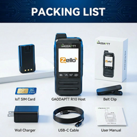 Radio PoC 4G GaodaPTT Jangkauan Global Tahan Air IP67 Walkie Talkie Interkom Genggam Android Radio Dua Arah dengan Kartu SIM