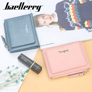 Cartera corta Baellerry para mujer, de piel sintética, plegable, con cremallera, monedero, tamaño mini, para uso diario. - Product Image 2