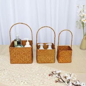 海草篮子套装编织手篮婚礼节日礼品篮三种尺寸 - Product Image 4