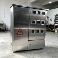 Armoire de comptage murale monophasée en acier inoxydable pour plusieurs compteurs, équipement de mesure de puissance extérieur domestique, indice de protection IP33
