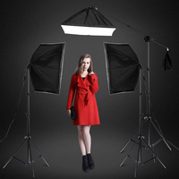 Kit d'éclairage continu pour studio photo professionnel avec boîte à lumière
