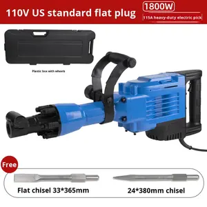 Pico Eléctrico <span class=keywords><strong>Hexagonal</strong></span> de 65 mm, Alta Potencia, Grado Industrial, Uso Pesado, para Demolición de Hormigón, Especial para Ingeniería - Product Image 6