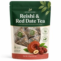 Thé blanc vieilli, mélange de Reishi et de dattes rouges, thé équilibrant le sucre dans le sang, régulant le métabolisme, antioxydant, boisson saine quotidienne, OEM
