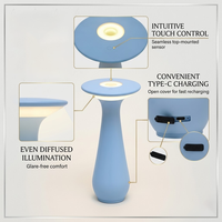 Lampe de table LED sans fil moderne rechargeable tactile IP54 pour extérieur, patio, salle à manger, étanche, portable, pour restaurant, mariage, décoration