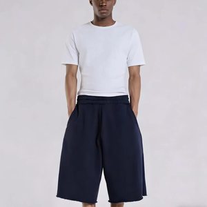 PT1703 <span class=keywords><strong>Pantaloncini</strong></span> da <span class=keywords><strong>palestra</strong></span> da uomo, modello designer, 100% cotone, oversize, pesanti, stile baggy a gamba larga - Product Image 1