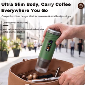 Factory New Portable <b>Espresso</b> Machine LED Display Fast Heating Battery Powered Travel Coffee Maker for Travel Camping Custom Log - Product Image 4