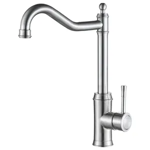 Di alta qualità in acciaio inox vintage SS 304 spazzola per il corpo estraibile acqua calda fredda miscelatore rubinetto della cucina