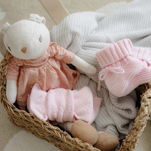 Diadema con lazo <span class=keywords><strong>de</strong></span> gran tamaño para accesorios para el cabello <span class=keywords><strong>de</strong></span> recién nacido, turbante <span class=keywords><strong>de</strong></span> punto con lazo para niñas, diademas anchas y cálidas <span class=keywords><strong>de</strong></span> ganchillo - Product Image 3