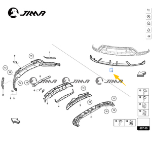 กันชนหน้าตัวแยกขอบล่างสำหรับ lambLamborghini Urus-4ML807059A ผลิตจากคาร์บอนไฟเบอร์แห้งอุณหภูมิสูง - Product Image 5