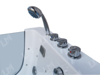 Baignoire Bébé Portable 2025 la Plus Récente avec Massage à Air Flottant Vortex, Ozone, Température Constante, Eau Chaude, Utilisation en Salle de Bain, Hydrothérapie Spa