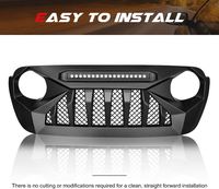 Gobison Vente en gros pour accessoires 4x4 tout-terrain Calandre de voiture avant pour JEEP Wrangler JL Grill