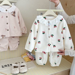 Ensemble de vêtements de maison pour enfants, cardigan en polaire flocon de neige pour garçons et filles, <span class=keywords><strong>pyjama</strong></span> en <span class=keywords><strong>velours</strong></span> épais et chaud, antibactérien, à manches longues - Product Image 5