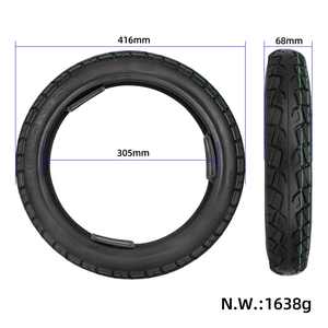 Pneu tubeless 16x2.50 16 pouces en nylon haute adhérence, imperméable et durable pour vélos électriques, scooters, BMX, vélos de route, vélos pour enfants - Product Image 2