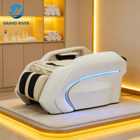 Lit de lavage de cheveux électrique pour salon, avec fonction de chauffage et de thérapie aquatique, pour spa capillaire et massage japonais et thaïlandais