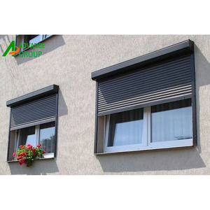 Volets roulants électriques blancs avec protection contre les tempêtes pour portes Portes à volets avancés - Product Image 2