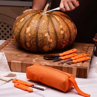 YuShu 2026 Halloween Fruit- en Groente-snijgereedschap 7-delige set roestvrijstalen messen plastic+metaal zwaar gebruik draagbaar