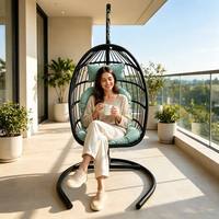 Chaises suspendues et balançoires en rotin PE résistant aux intempéries, personnalisables, pour extérieur, parc, salon, chambre – Approvisionnement direct usine 2026
