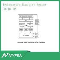 Capteur d'humidité et de température à réponse rapide SHT40-N-NF DFN4 compatible SHT40 +/-0.2 ℃   Humidité relative +/-1,8% Prêt à être expédié