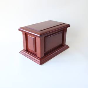 クラシックな無垢材の火葬骨壺、蓋が外せる伝統的な記念骨壺、大人の葬儀用 - Product Image 4