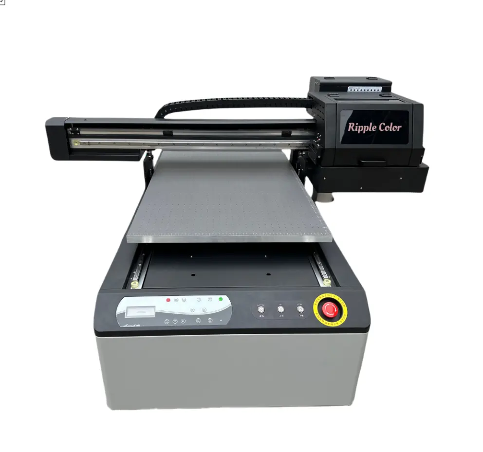 Impresora UV de tarjeta de identificación inteligente de color ondulado 9060 impresora uv plana para bolígrafo de botella