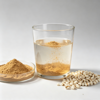 Extrait de graines de Coix de qualité alimentaire, poudre hydrosoluble, 50% de polysaccharides, emballé sous vide en fûts