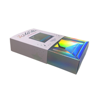 Großhandel Ausgefallenes Design 3D-Laserdruck Weiße Pappe Lippenstift Kosmetik Holografische Geschenkbox