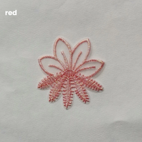 Appliques brodées florales en toile pour la décoration de jupes et de sacs