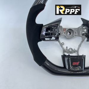 Volantes Deportivos Personalizados de Cuero de Alta Calidad Rppf para <span class=keywords><strong>Subaru</strong></span> <span class=keywords><strong>WRX</strong></span> STI <span class=keywords><strong>2015</strong></span>-2020, Cuero Perforado con Fibra de Carbono - Product Image 3