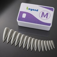 Lot de faux ongles à presser en gros, boîte cadeau, marque privée, OEM, ODM, emballage personnalisé, faux ongles en amande ultra fins pour doigts