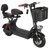 Skuter Roda Dua Peco Mi-10 Berbahan Aluminium Alloy 11 Inci 2 Kursi Motor Brushless 500W Baterai Lithium 12Ah Lipat Tahan Air Dual