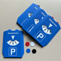 Piringan Timer Parkir Plastik Modern dengan Cetak UV 4 Warna Tersedia dan Slot Koin Euro untuk Meteran Parkir