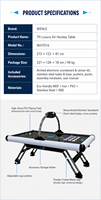 Table de hockey sur air de luxe de 7 pieds, économique, prix d'usine, taille standard, table de jeu d'arcade pour la maison, le fitness et le divertissement