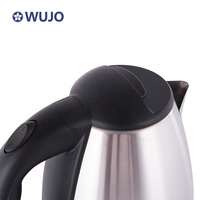 1500w Appareils de cuisine à domicile Bouilloire électrique à thé en acier inoxydable à fermeture automatique intelligente avec 2.0L 220V