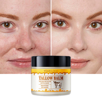 Baume de suif OEM ODM, crème réparatrice pour la peau nourrie à l'herbe, pour le visage et le corps, ultra-hydratante, apaisante, option végétalienne