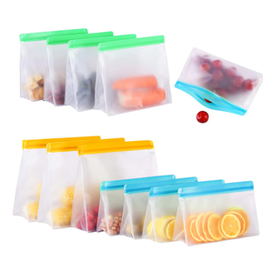 Sacs de conservation alimentaire réutilisables Ziplock pour congélateur, hermétiques, avec fermeture éclair, pour fruits et légumes - Product Image 1