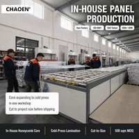 Panel Inti Sarang Lebah Aluminium Dekorasi Interior Modern yang Dapat Disesuaikan Berbagai Warna untuk Mal/Apartemen/Hotel