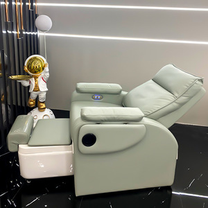 Fauteuil de massage des pieds moderne, simple et luxueux, avec dossier inclinable électrique confortable, pour salon de beauté et spa. - Product Image 4