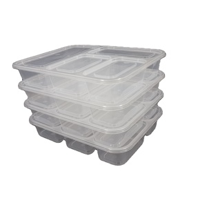 Disposable plastic lunch box food container