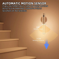 Lampe de nuit moderne LED rechargeable Applique murale à capteur de contrôle Mini lampe d'intérieur Chambre à piles Portable magnétique